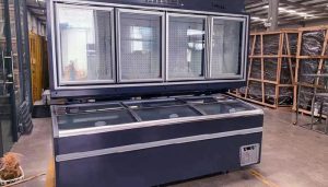 یخچال صنعتی خوابیده مدرن برای فروشگاه‌ ها و صنایع غذایی